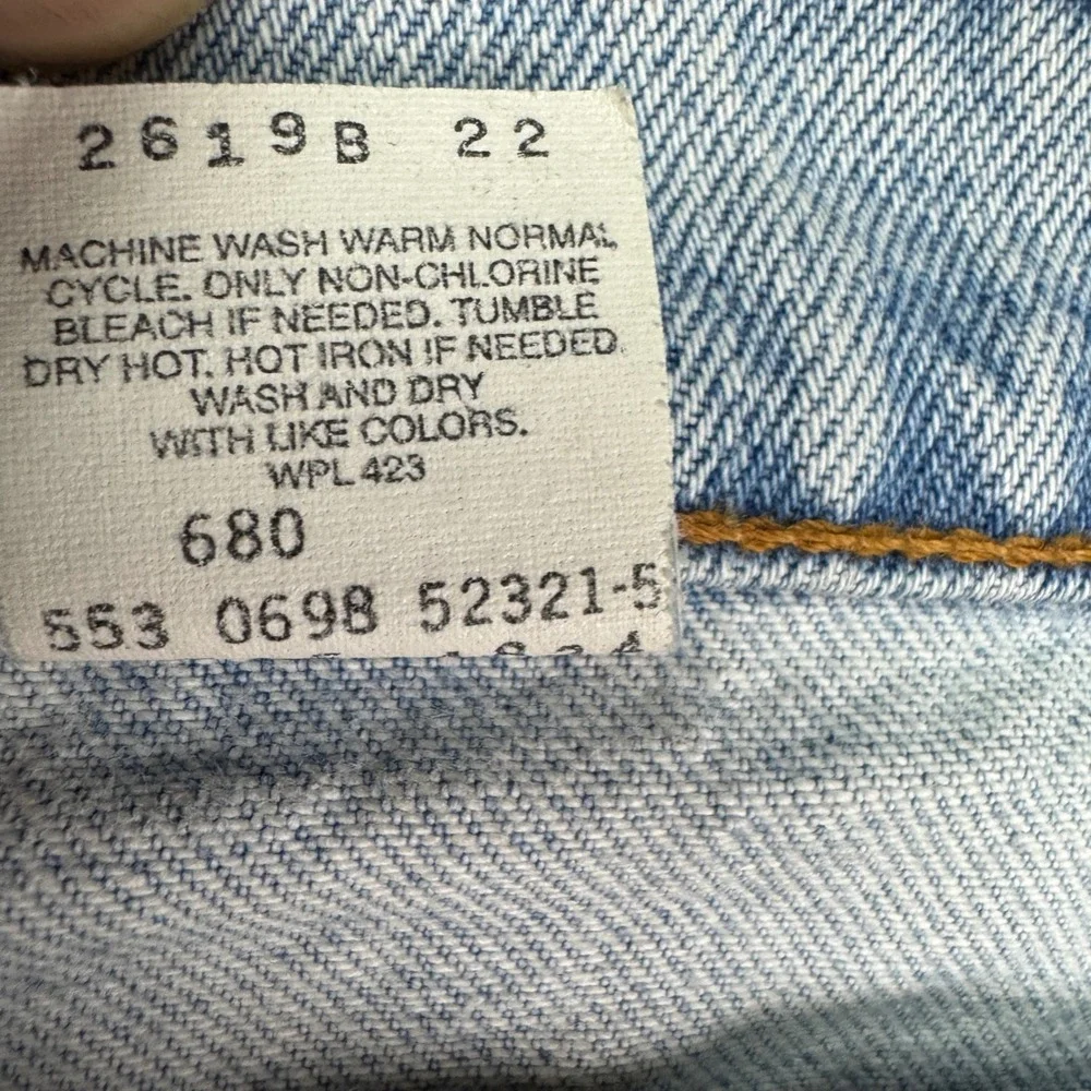 Levi 505‎ Jeans Mens 36x30 (fit 34x28) Straight Vintage 90s Made in USA Light